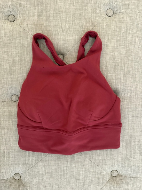 lululemon athletica Other - lululemon athletica High-Neck Sports Bralette - Burgundy